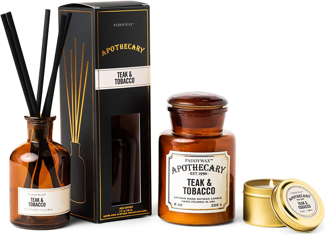 Paddywax Apothecary 3 oz Diffuser Teak & Tabacco
