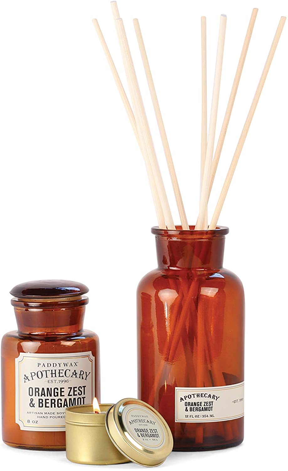 Paddywax Candles Apothecary Orange Zest & Bergamot 8oz