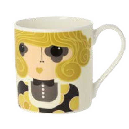 Orla Kiely Dee Dee Mug Olive 350ml