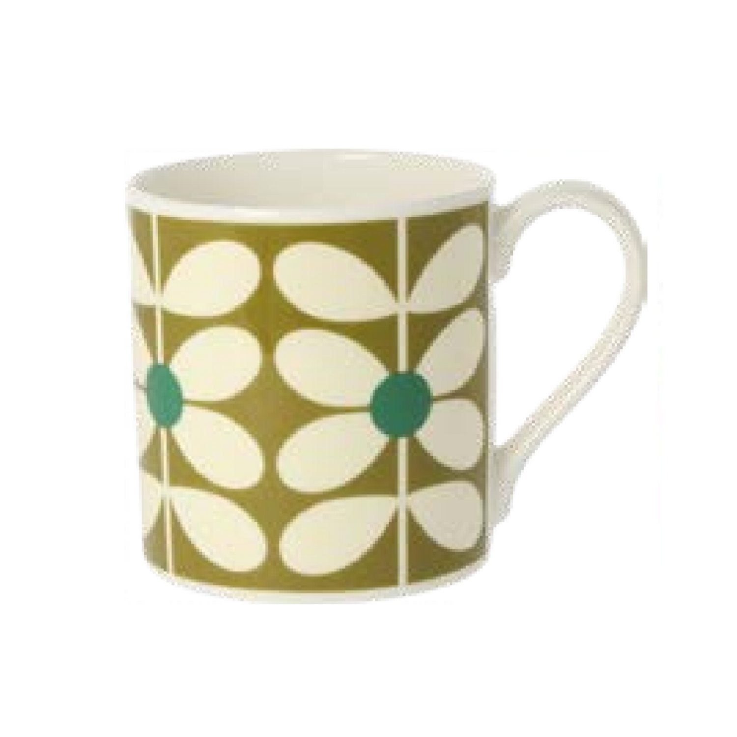 Orla Kiely 60s Stem Mug Olive 350ml