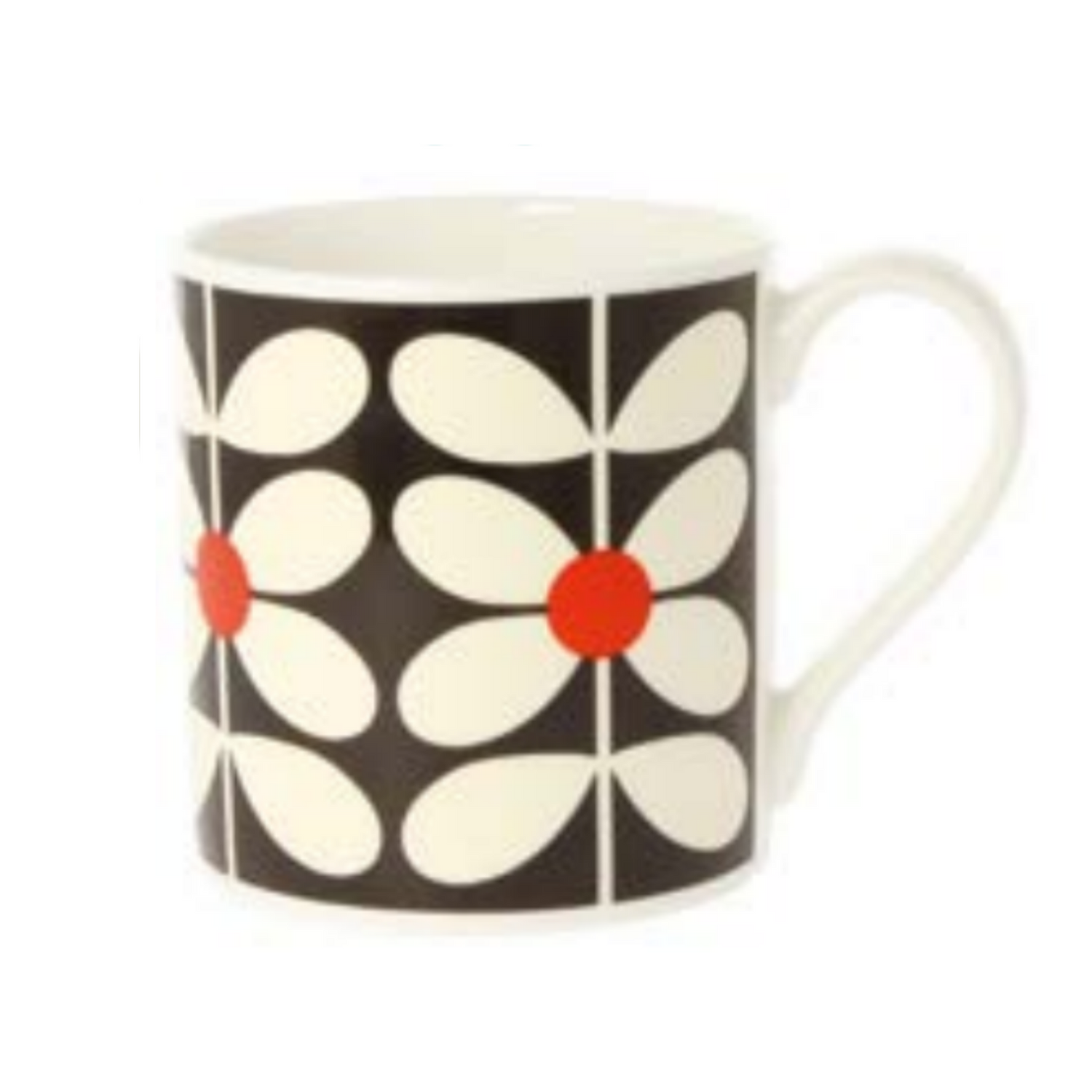 Orla Kiely 60s Stem Mug Red 350ml