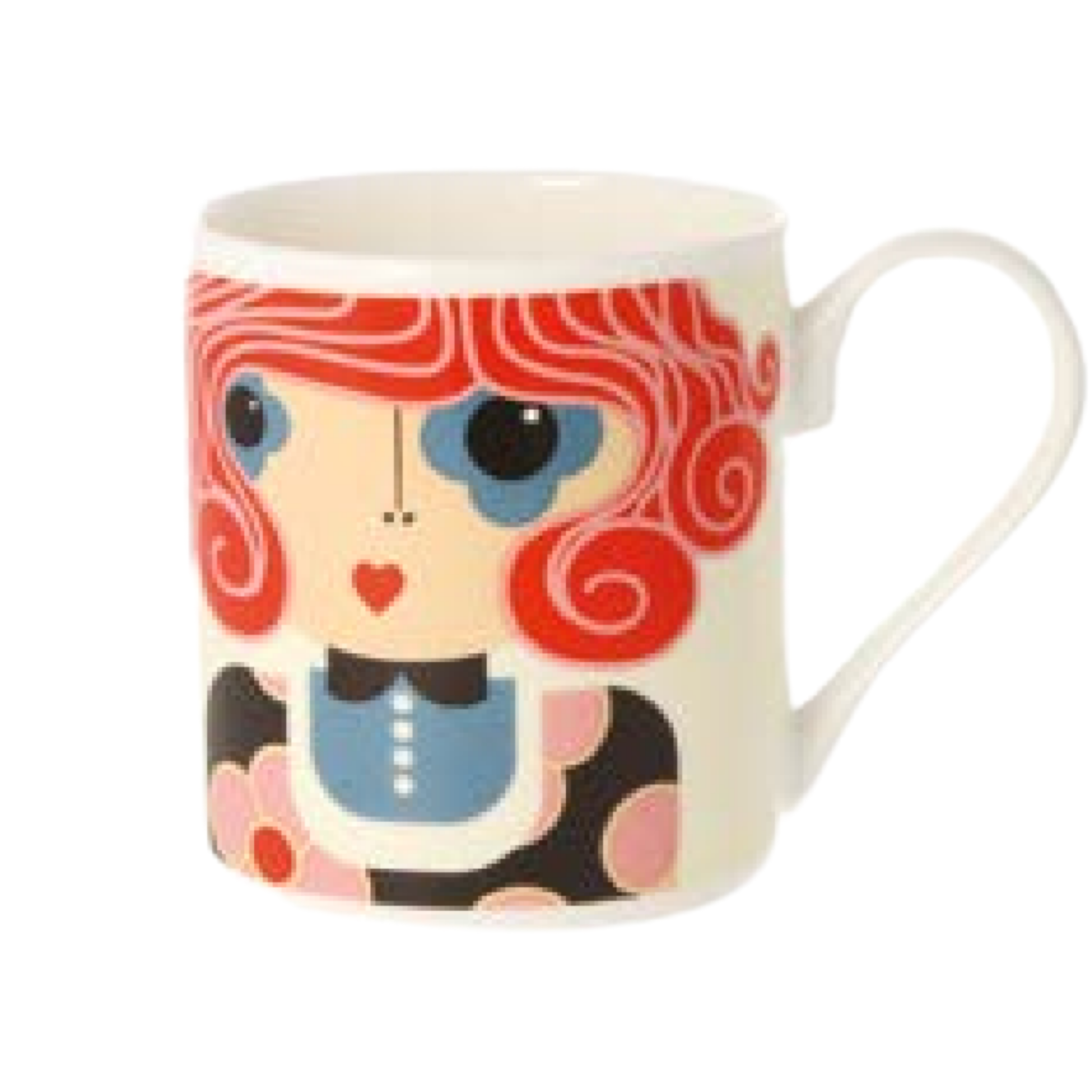 Orla Kiely Dee Dee Mug Red 350ml