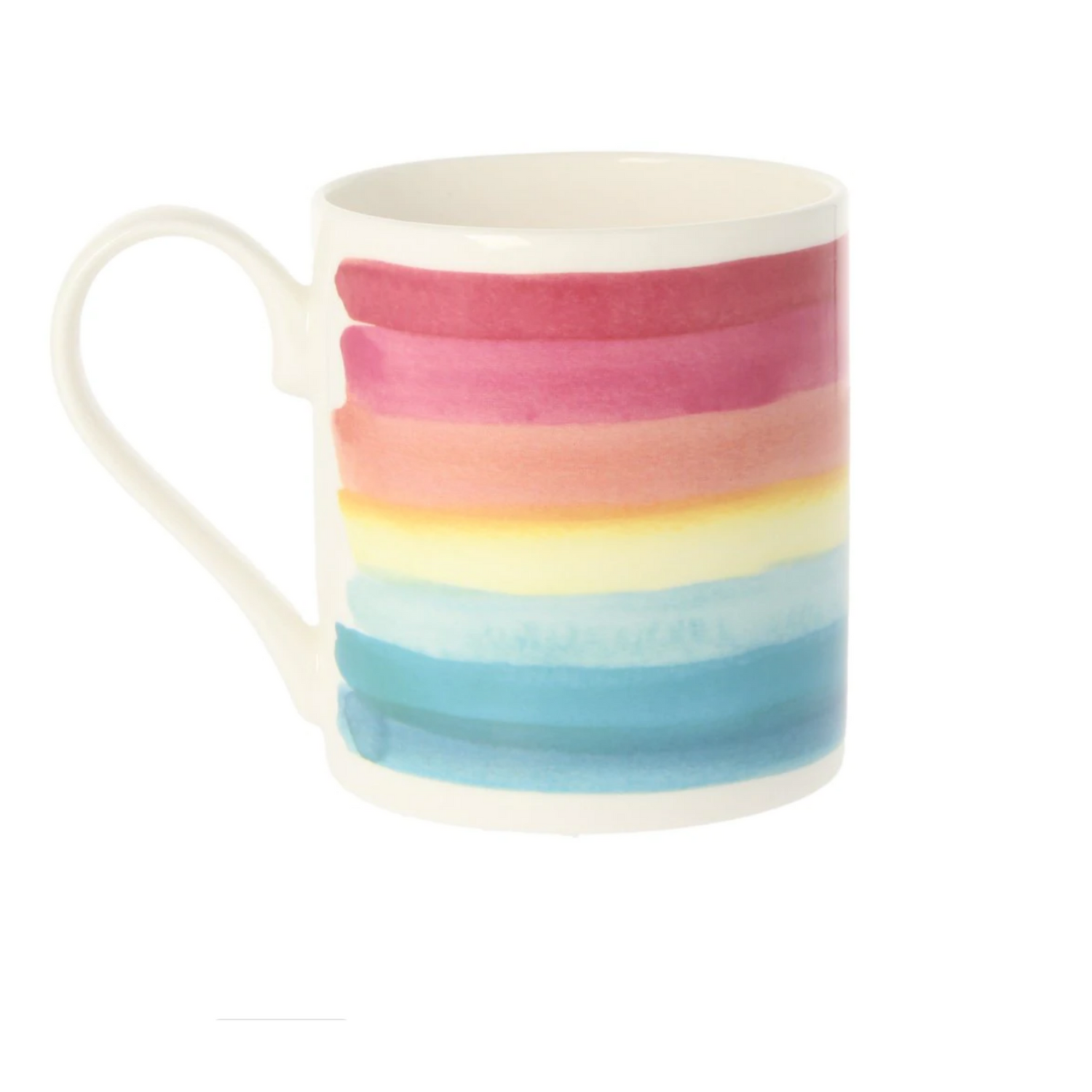 Bluebellgray Rainbow Stripe Teal Mug 300ml