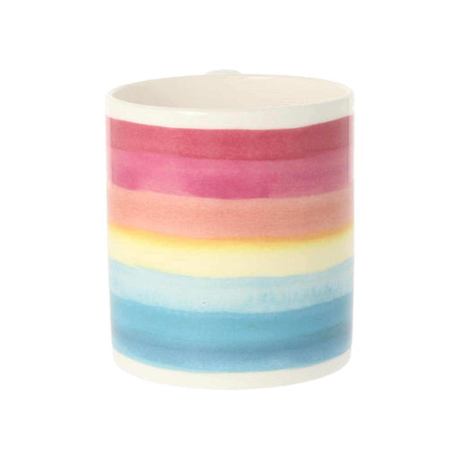 Bluebellgray Rainbow Stripe Teal Mug 300ml