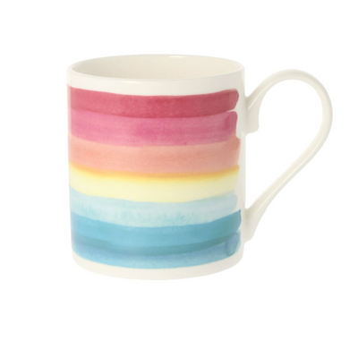 Bluebellgray Rainbow Stripe Teal Mug 300ml