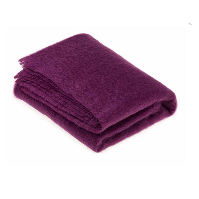 Bronte By Moon Luxury Mohair Throw  Clover