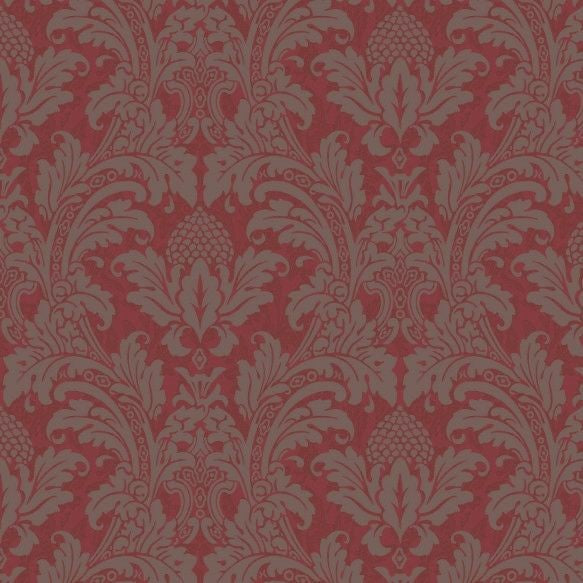 Cole and Son Blake Wallpaper Red/Silver 94/6034