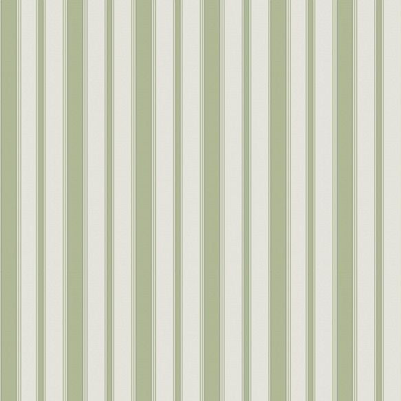 Cole and Son Cambridge Stripe Wallpaper Leaf Green 110/8038