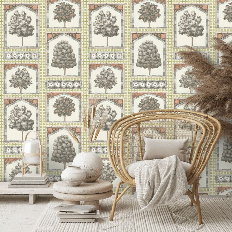 Cole and Son Sultans Palace Wallpaper Gold & Spice 113/10031