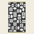 Orla Kiely Cut Stem Towels Moss/Charcoal