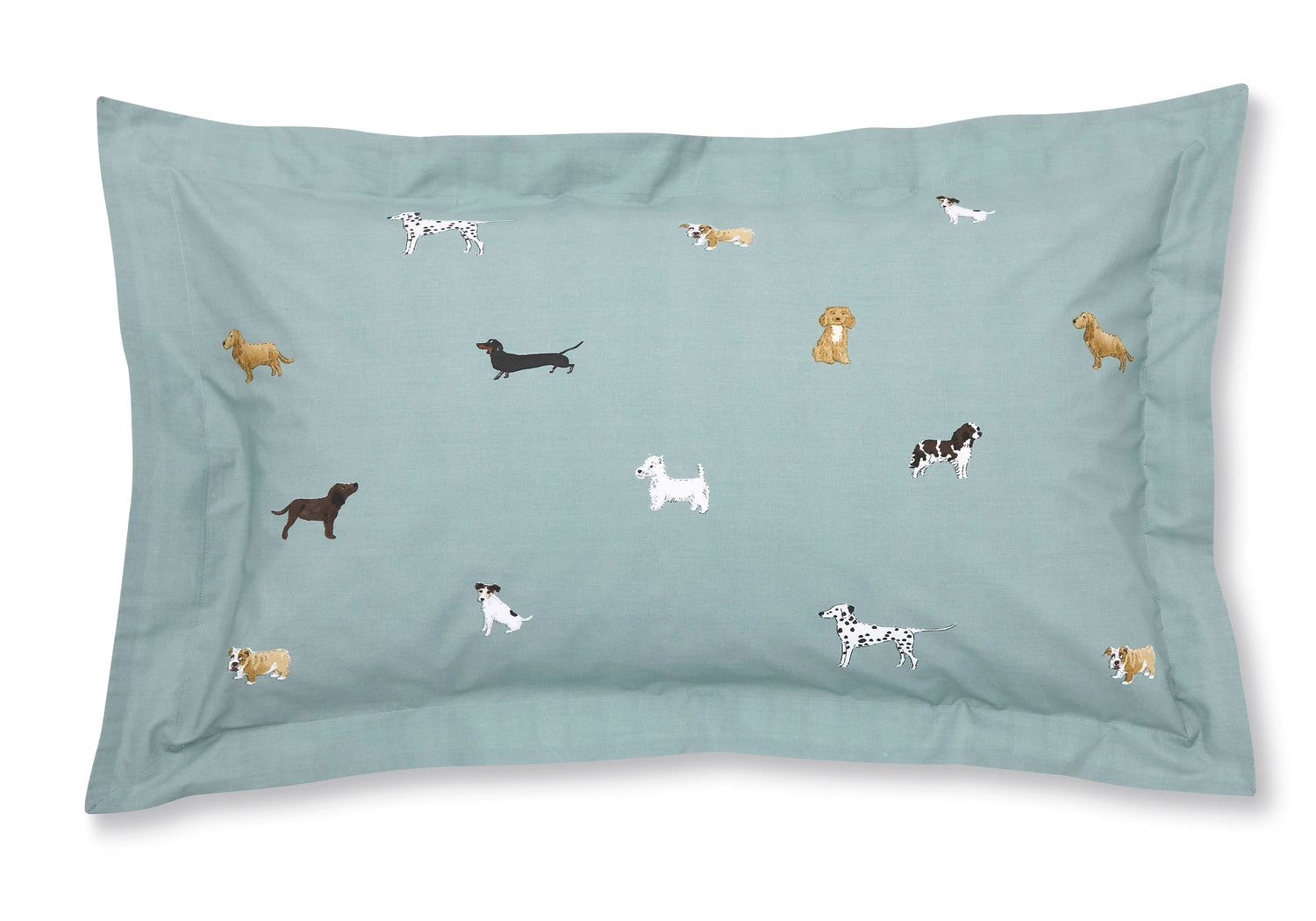 Sophie Allport Fetch Pillowcase Set Moss