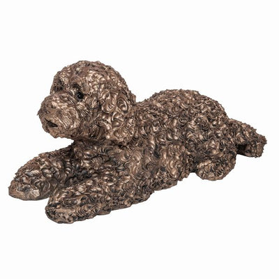 Frith Sculpture Labradoodle Laying Dog