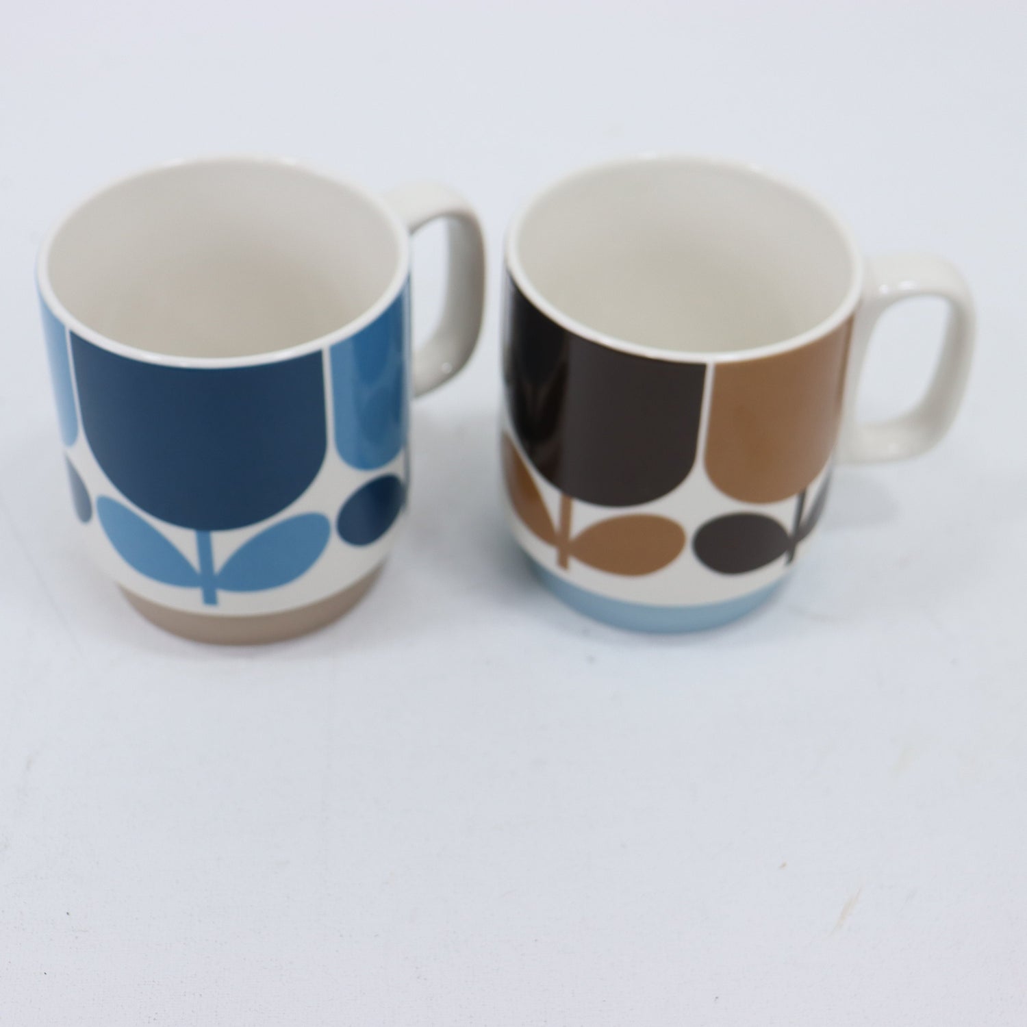 Orla Kiely pair stacking mugs