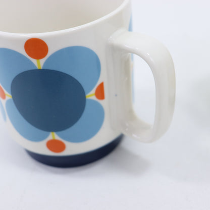 Orla Kiely Ceramic Pair of Stacking Mugs SECONDS