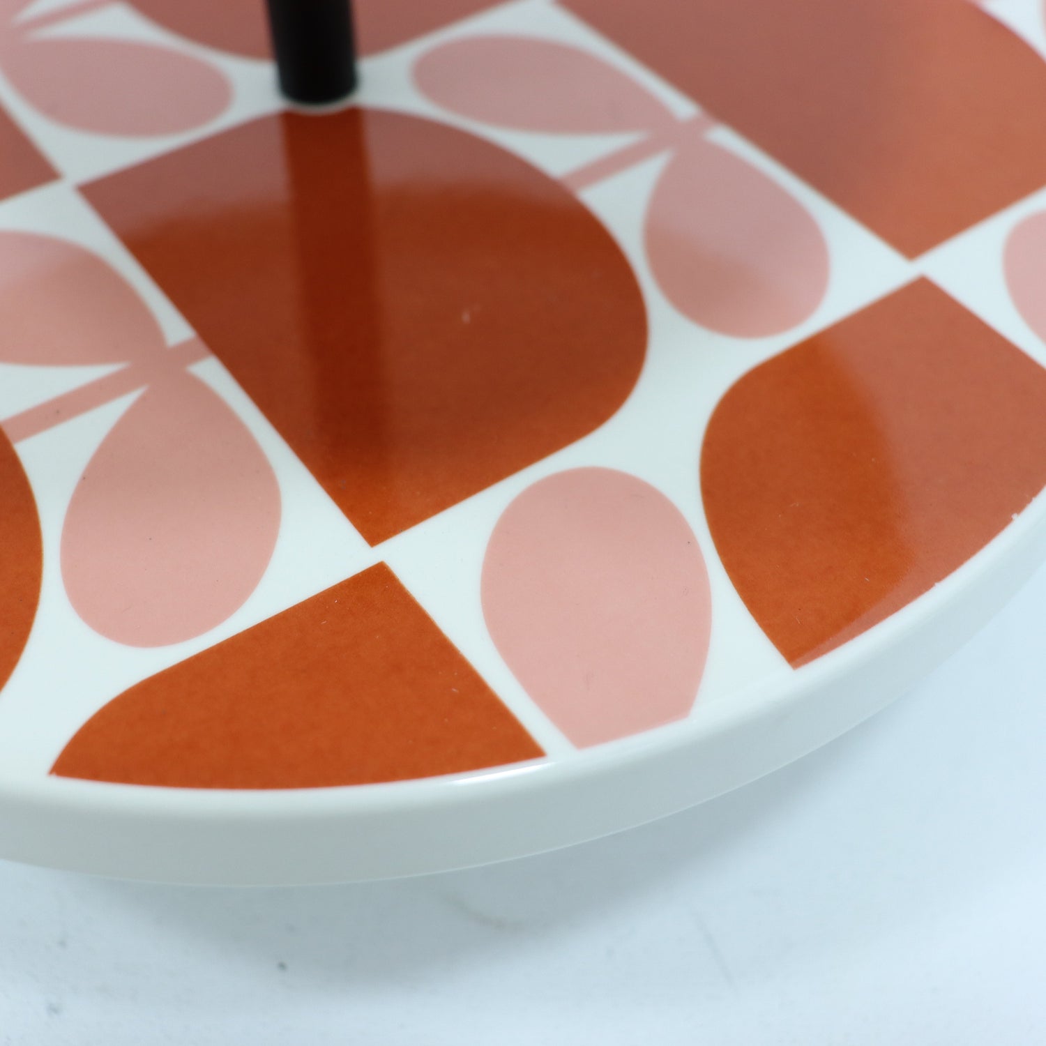 Orla Kiely 3 Tier Ceramic Cake Stand Block Flower SECONDS