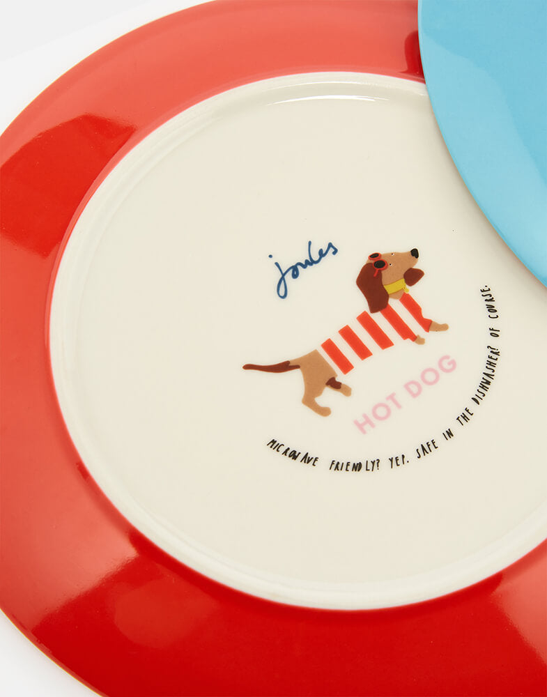 Joules Dachshund Side Plates Set of 2