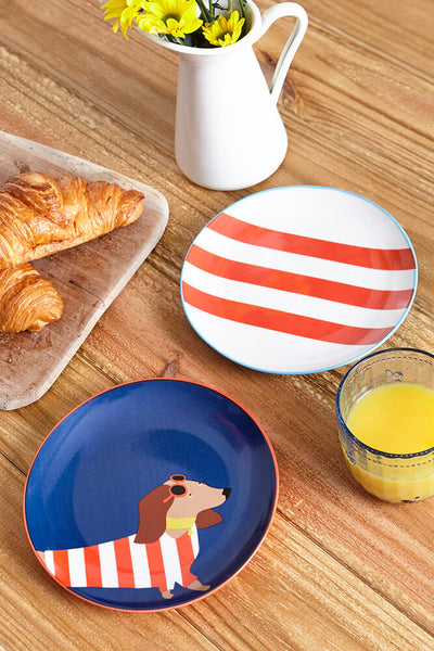 Joules Dachshund Side Plates Set of 2