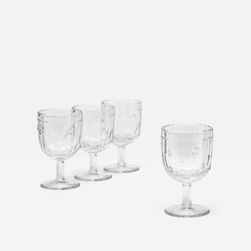 JOULES Bee Wine Glass (Set of Four)