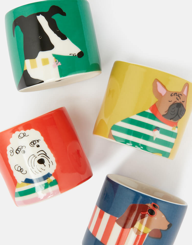 Joules Dog Egg Cups Set of 4