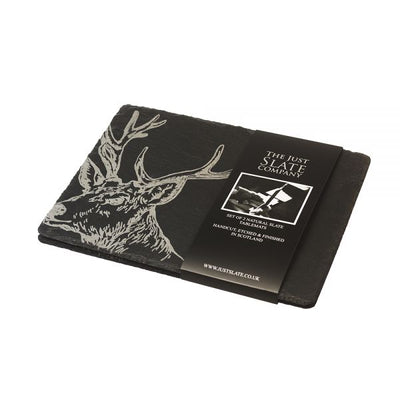 Just Slate Company Stag Placemats Set of 2