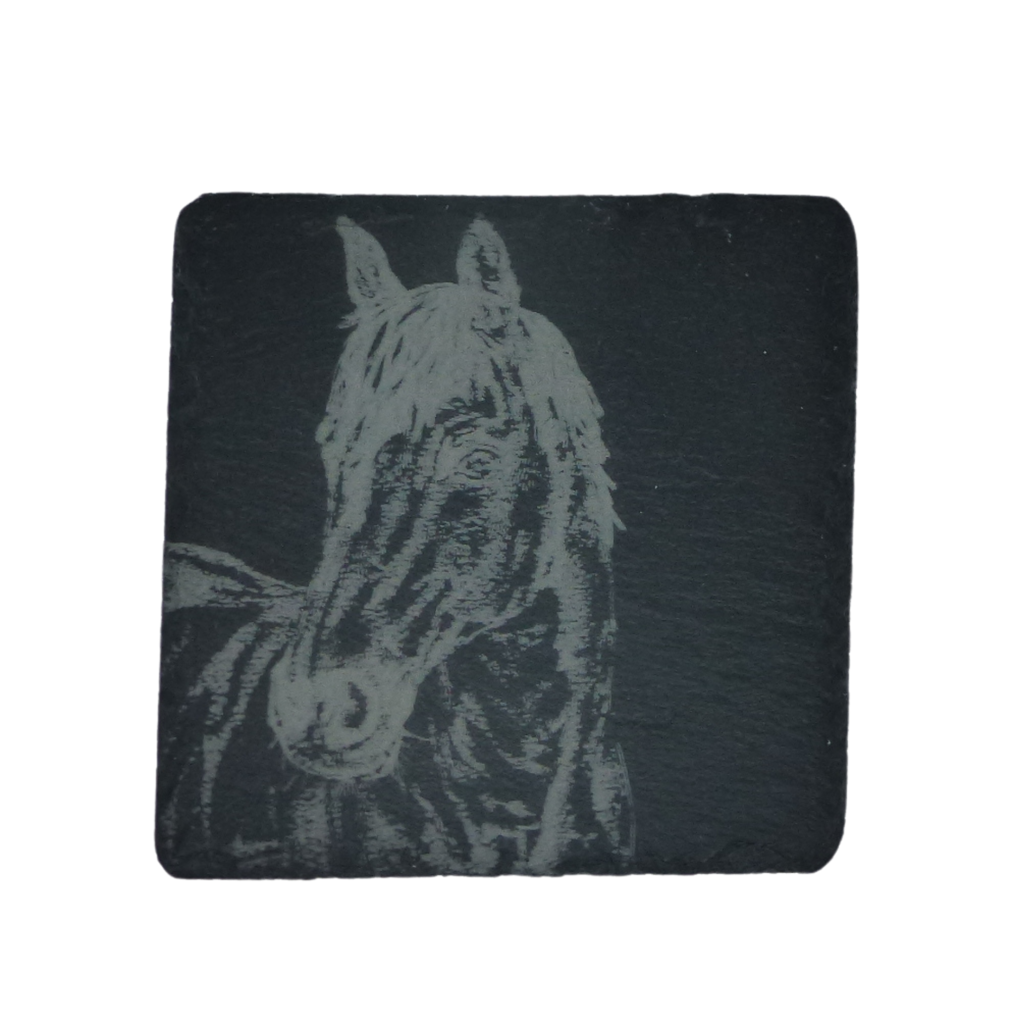 Selbrae House Horse Portrait Slate Coasters x 4