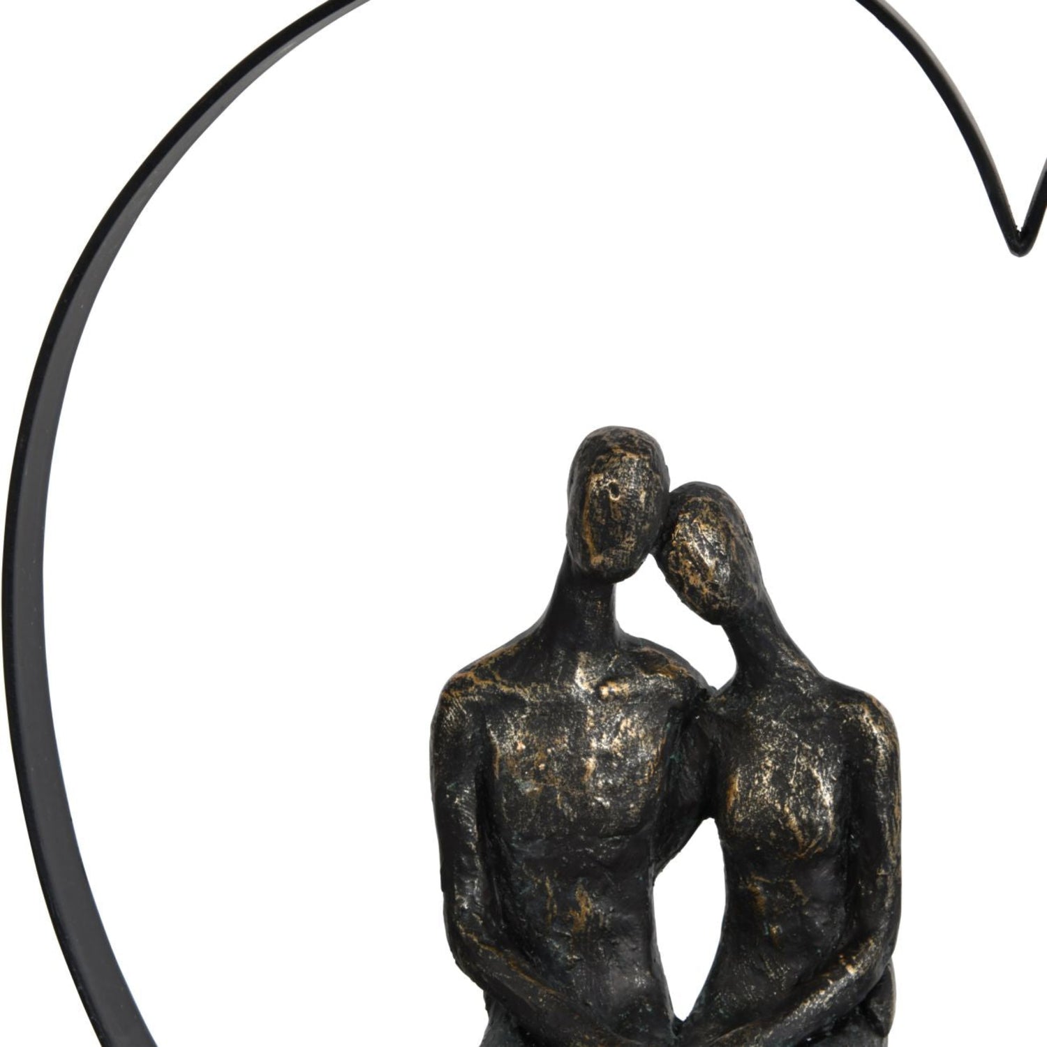 Libra Couple Inside Heart Sculpture