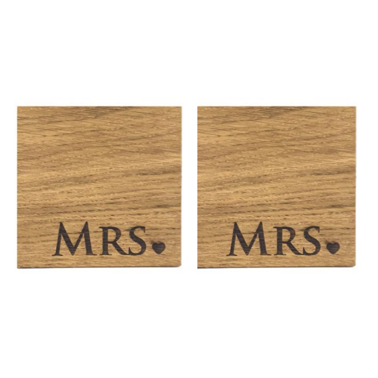 Selbrae House Mrs/Mrs Oak Coasters