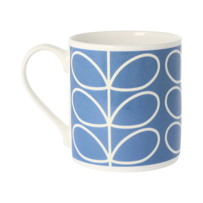 Orla Kiely Linear Stem Mug Periwinkle Blue 350ml