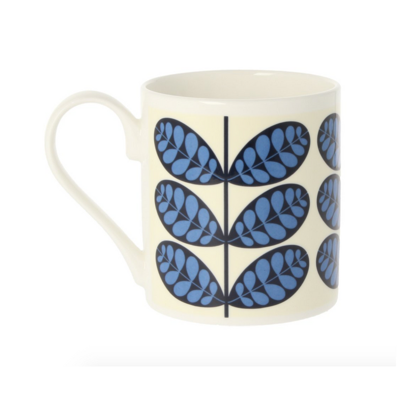 Orla Kiely Botanica Stems Blue Mug - 350ml