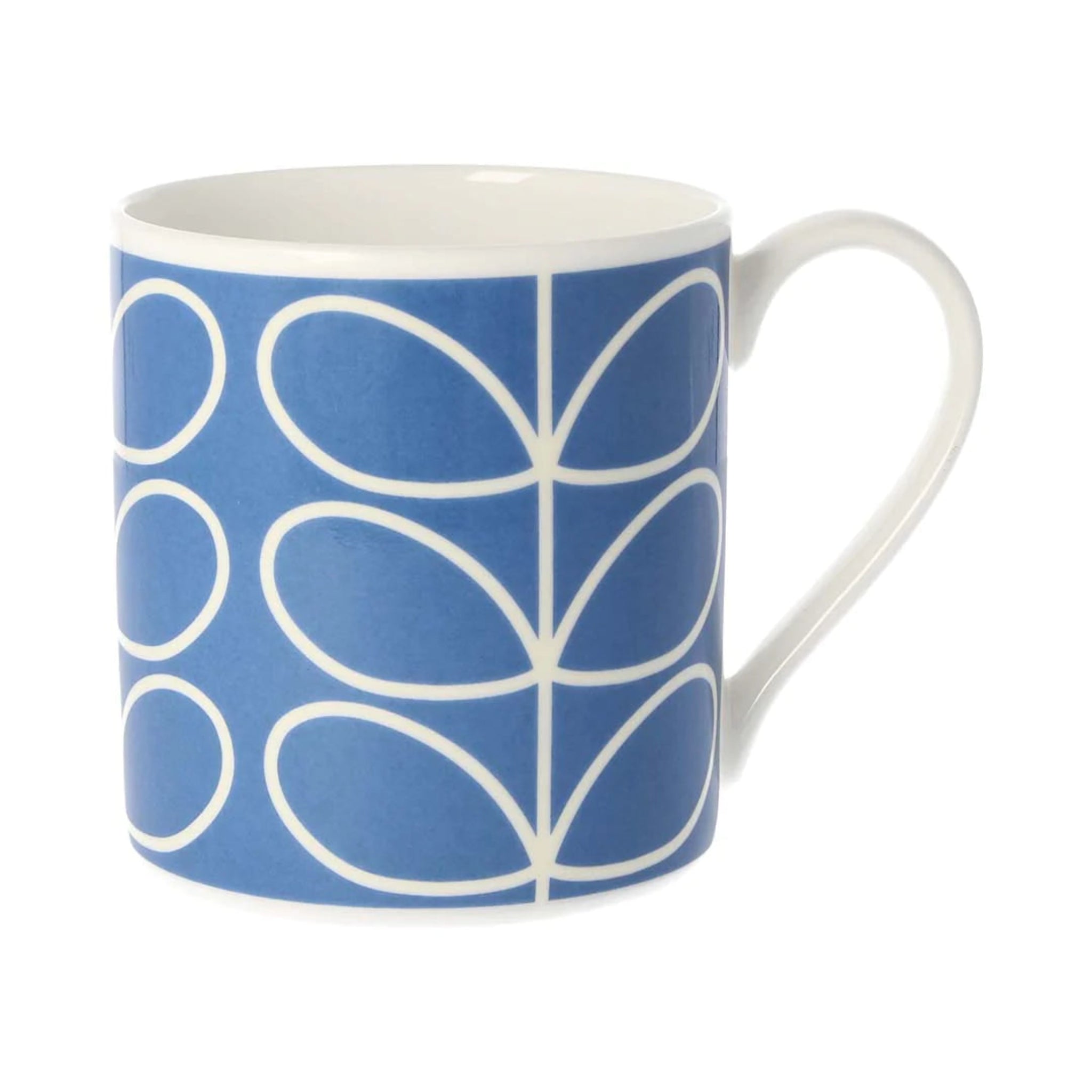 Orla Kiely Linear Stem Mug Periwinkle Blue 350ml