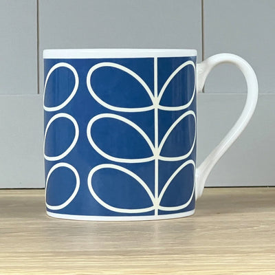 Orla Kiely Linear Stem Mug Periwinkle Blue 350ml