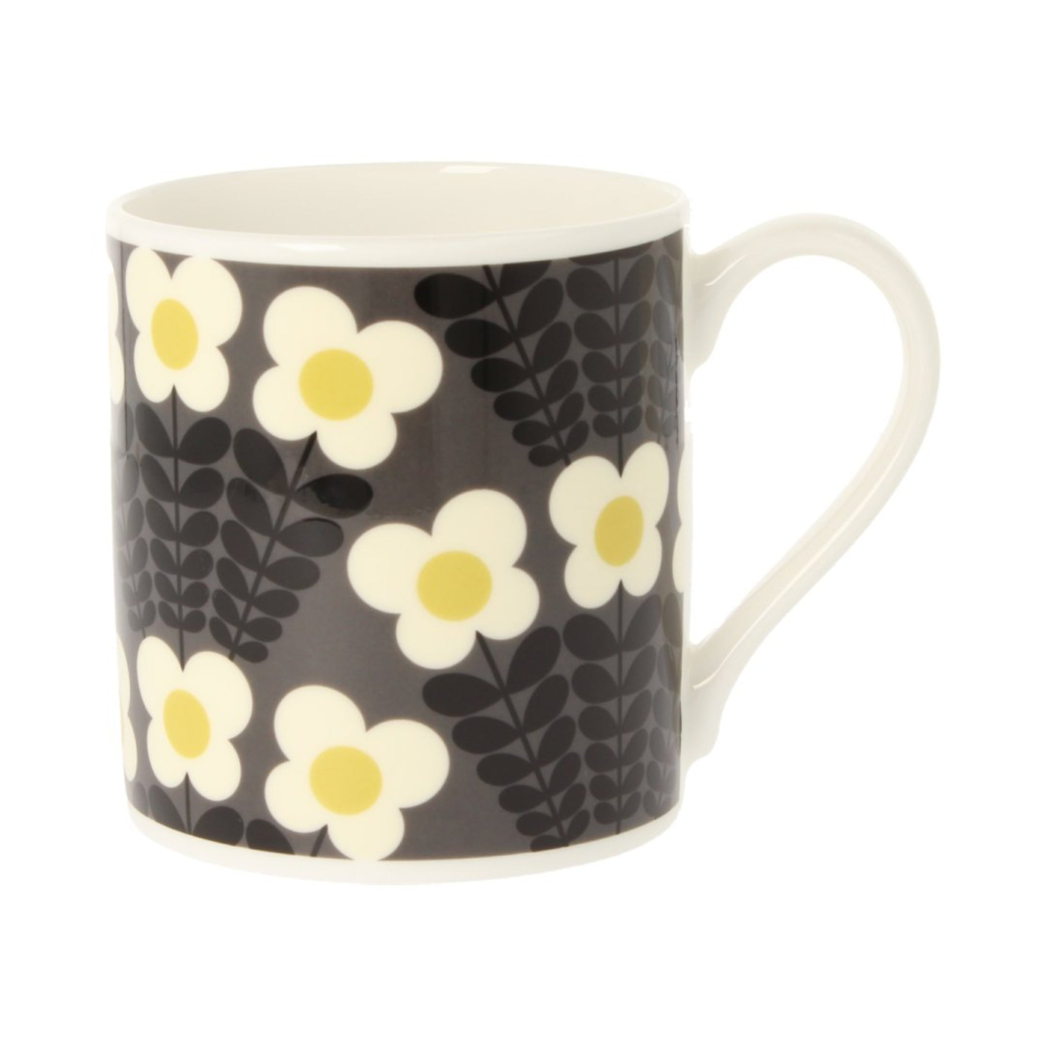 Orla Kiely Bunch Of Stems Grey Mug 350ml