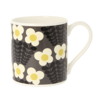 Orla Kiely Bunch Of Stems Grey Mug 350ml