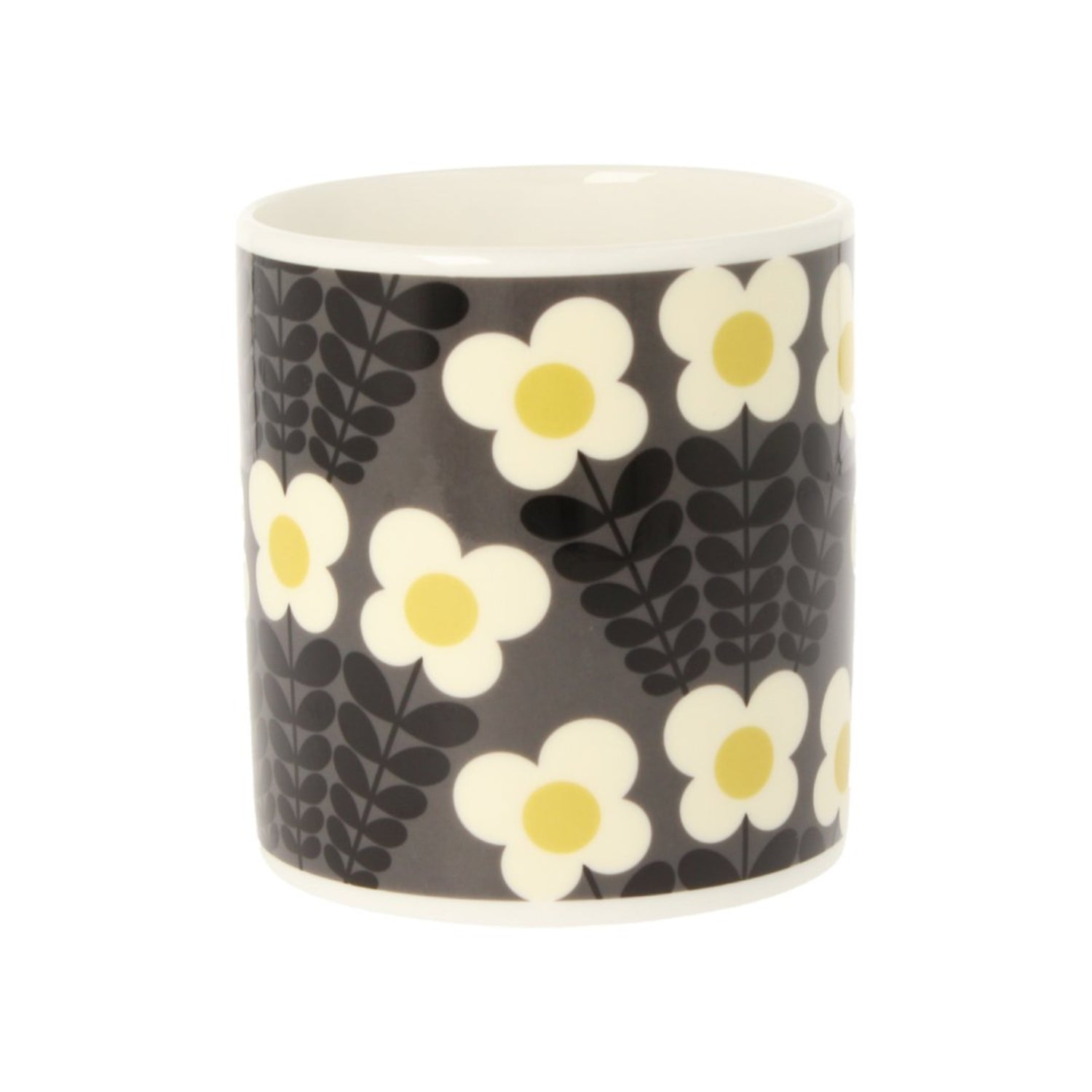 Orla Kiely Bunch Of Stems Grey Mug 350ml