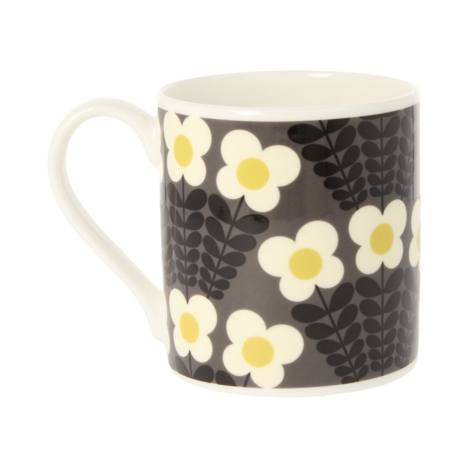 Orla Kiely Bunch Of Stems Grey Mug - 350ml