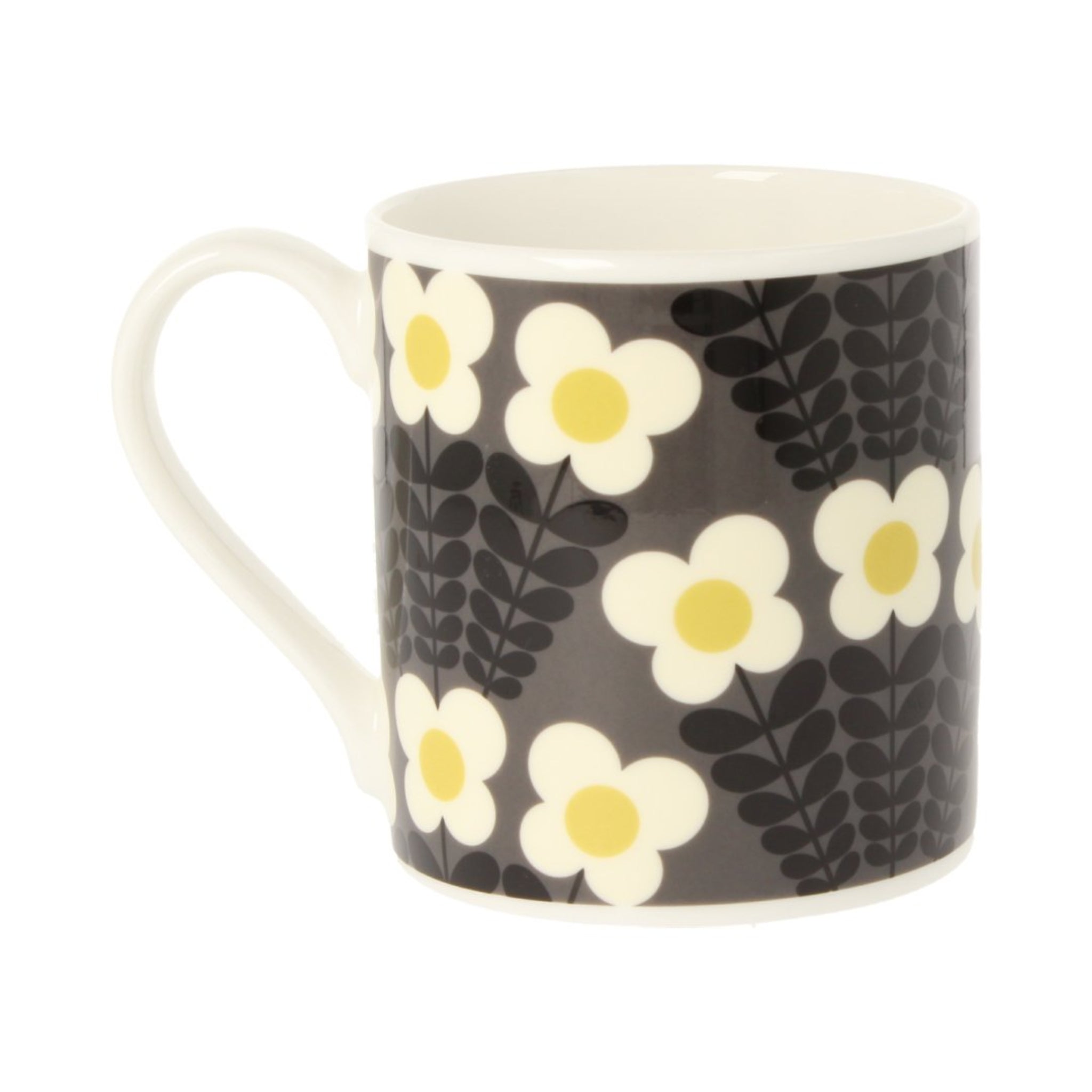 Orla Kiely Bunch Of Stems Grey Mug - 350ml