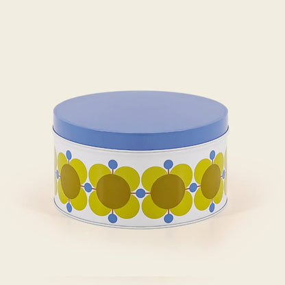 Orla Kiely Set of 3 Nesting Cake Tins Retro Flower Designs Dandelion / Sky