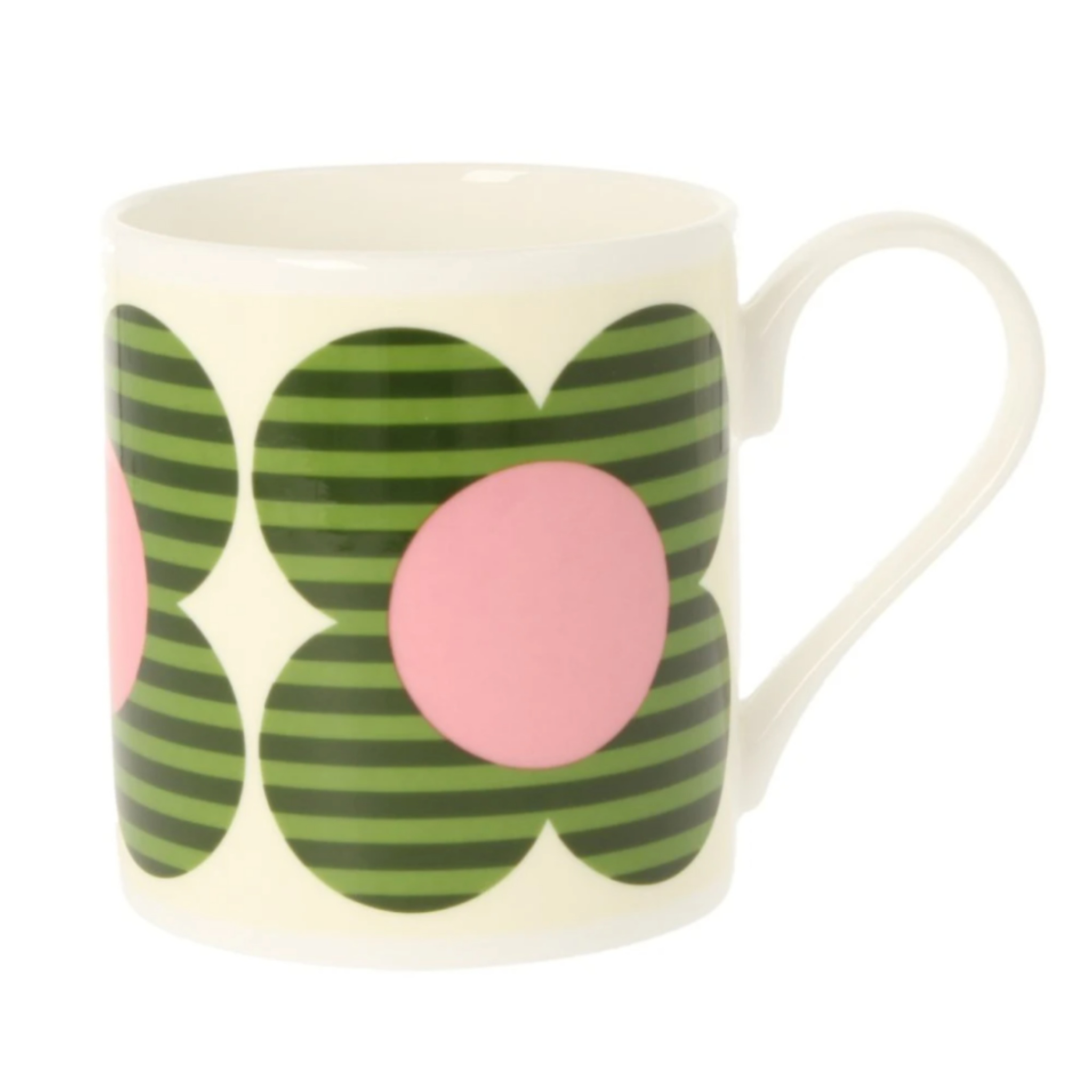 Orla Kiely Striped Flower Green Mug 300ml