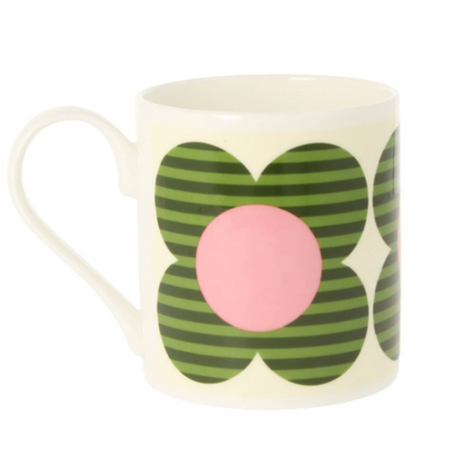 Orla Kiely Striped Flower Green Mug 300ml