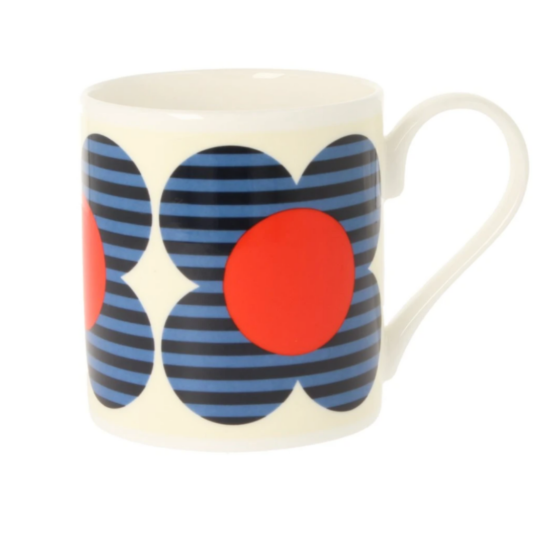 Orla Kiely Striped Flower Red Mug 300ml