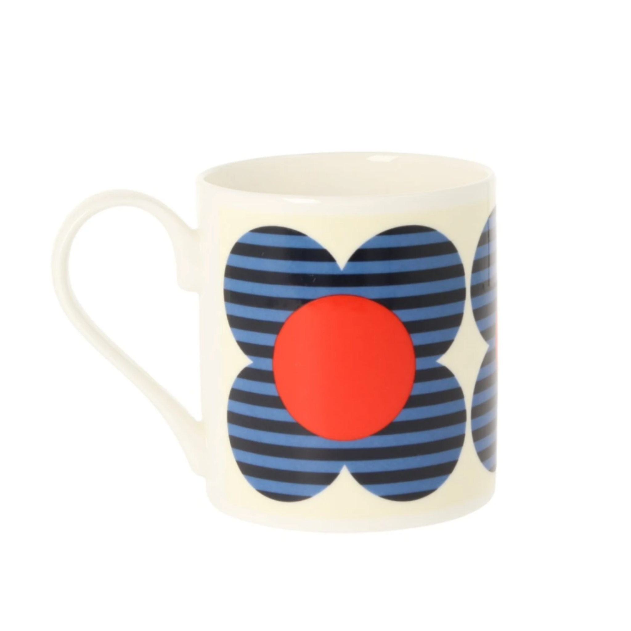 Orla Kiely Striped Flower Red Mug 300ml