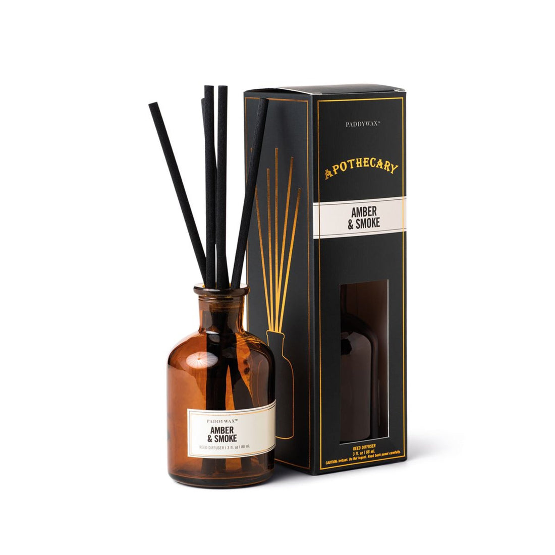 Paddywax Apothecary 3 oz Diffuser - Amber + Smoke