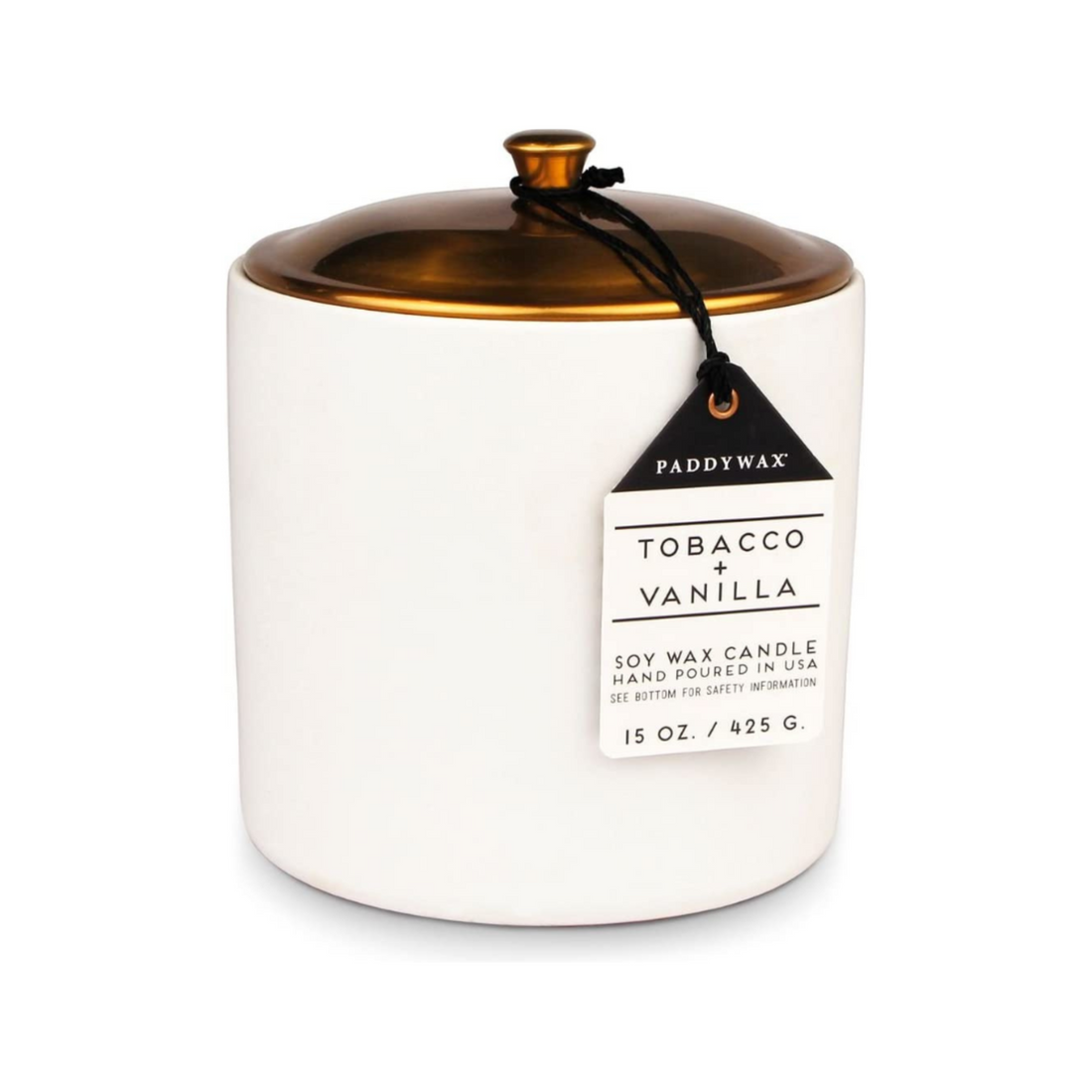 Paddywax Hygge 15oz Ceramic Tobacco &amp; Vanilla