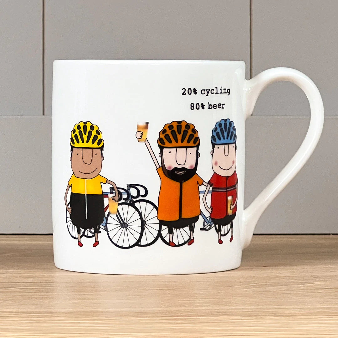 Rosie Made A Thing 20% Cycling 80% Beer Mug 350ml