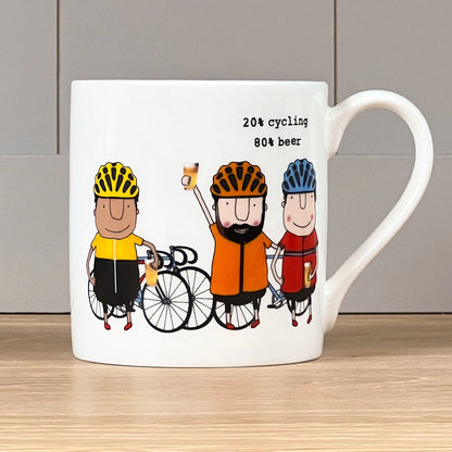 Rosie Made A Thing 20% Cycling 80% Beer Mug 350ml