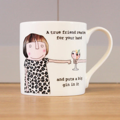 Rosie Made A Thing True Friend Mug 350ml