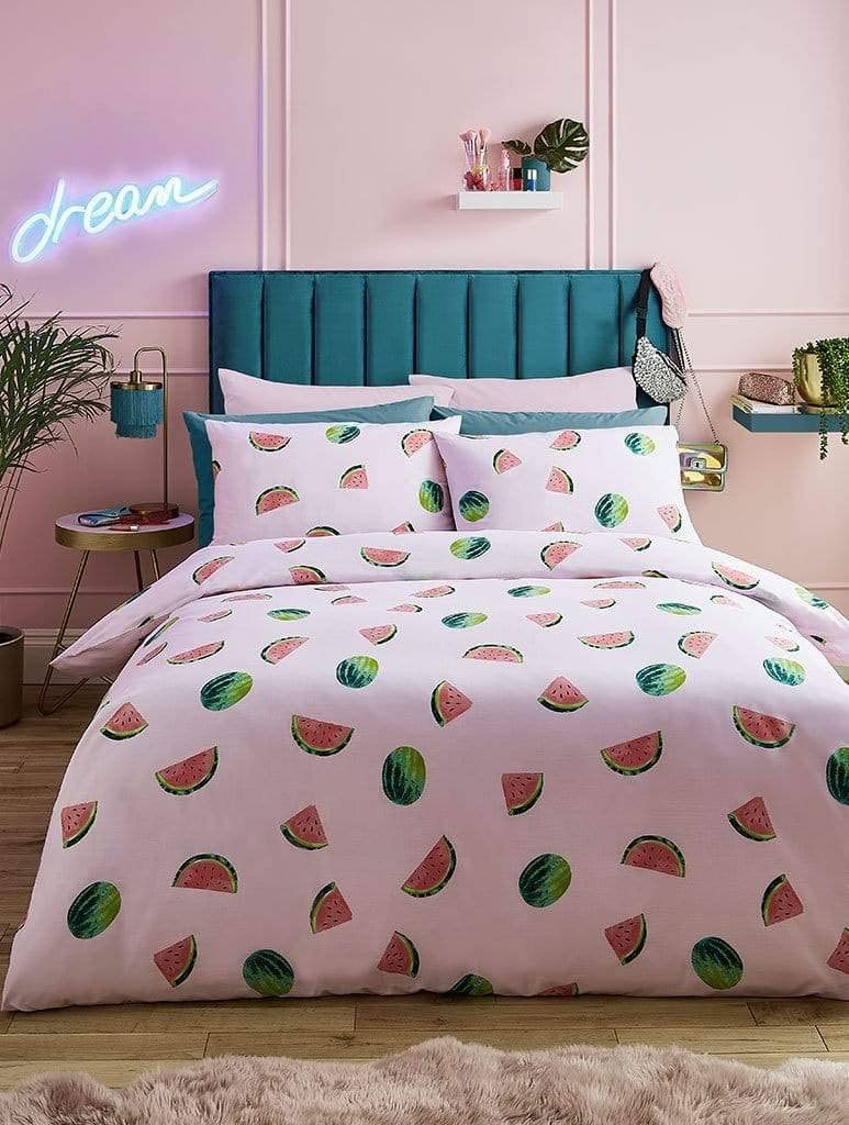 Skinny Dip Watermelon Pink Duvet Cover Set