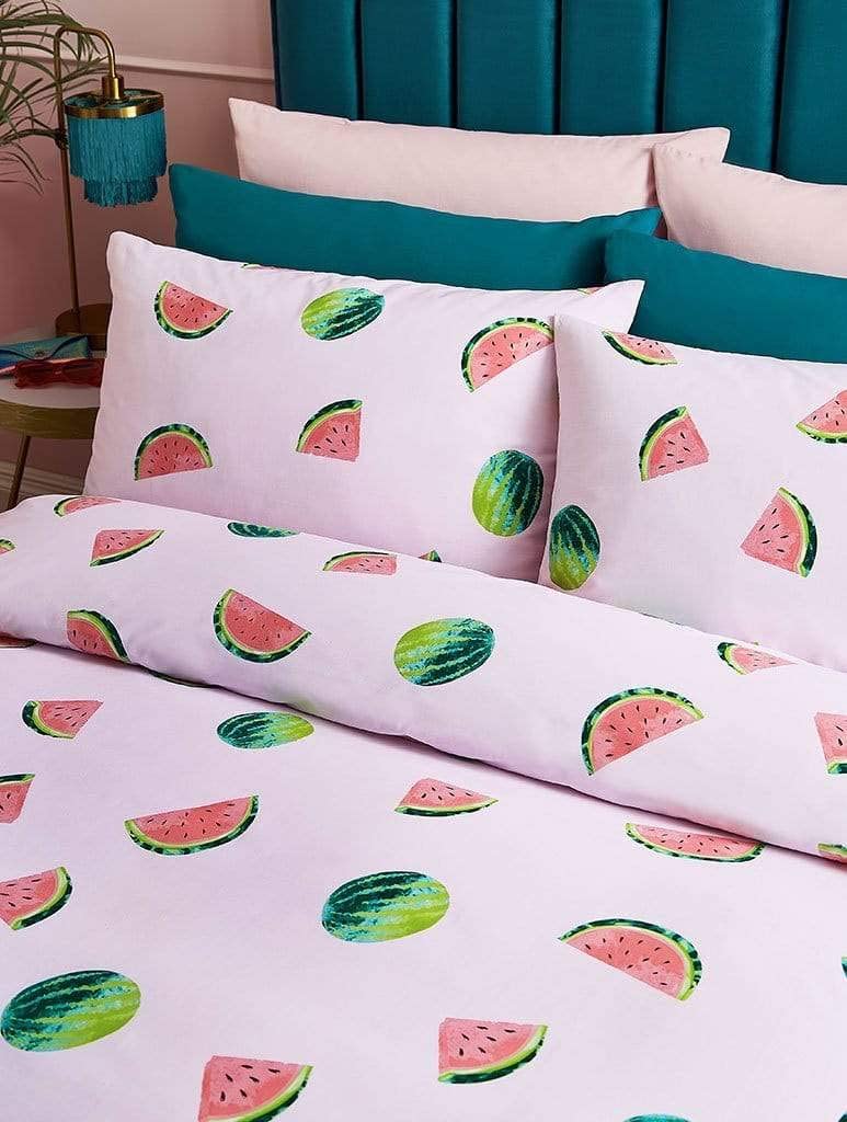 Skinny Dip Watermelon Pink Duvet Cover Set