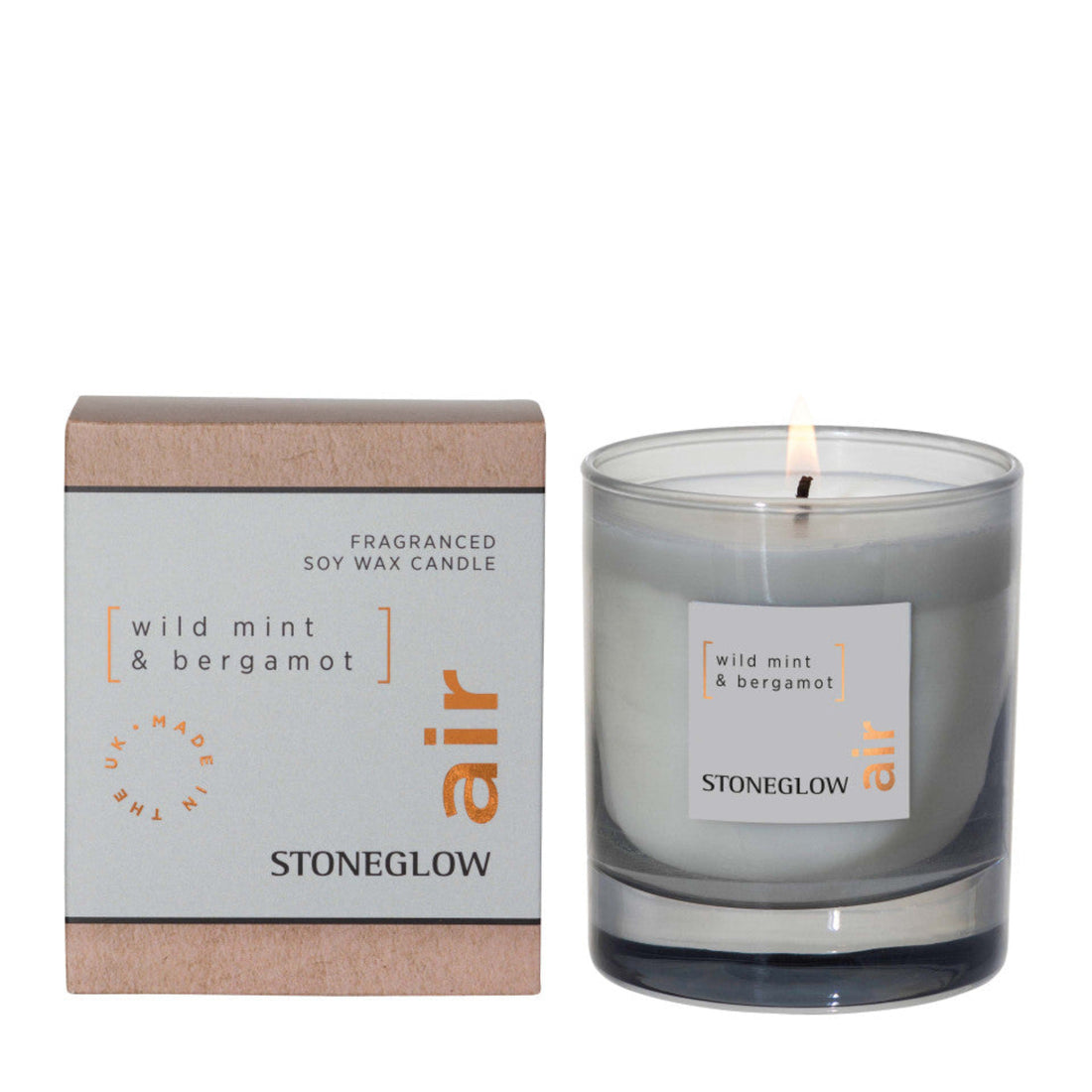 Stoneglow Wild Mint &amp; Bergamot Candle 160g