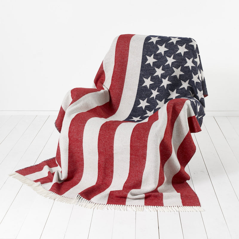 Bronte by Moon Stars and Stripes American Flag Throw